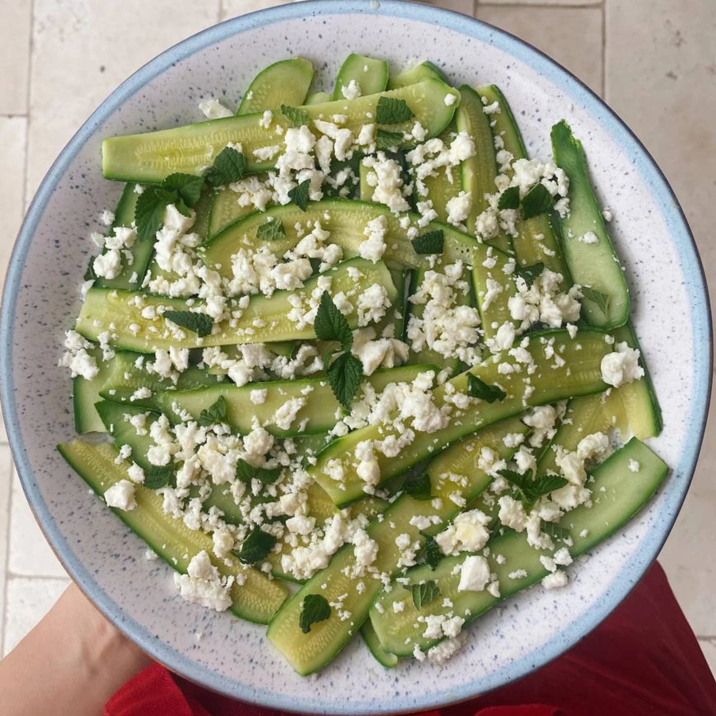 INSALATA DI ZUCCHINE E FETA