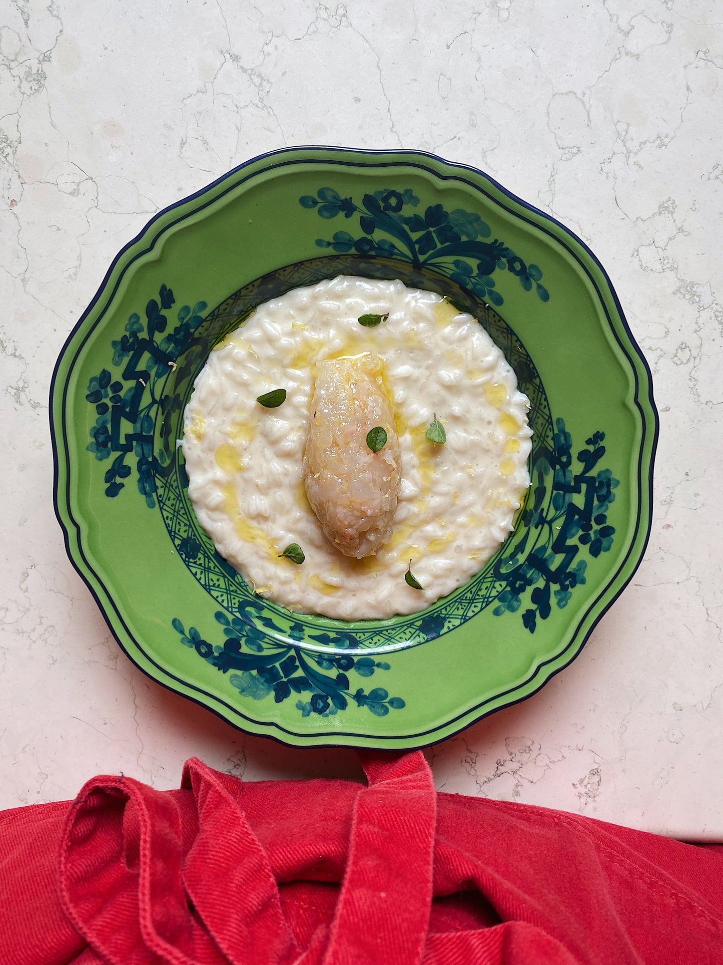 RISOTTO SCAMPI, BURRATA E LIMONE